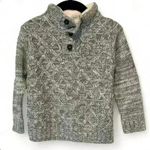 Little Lad Gray Elbow Patch Sweater 24 months Toddler Casual Pullover